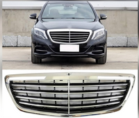 Chrome Show Grill A2228800083 Compatible With Mercedes Benz S-Class W222 Original 4:Lines Tag 36