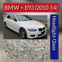 Front Headlight Glass Compatible With BMW E93 (2010-14)