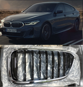 Kidney Grill Set 51117415215 = L.H, & 51117415216 = R.H Compatible With BMW 6 Series G32 Tag 101