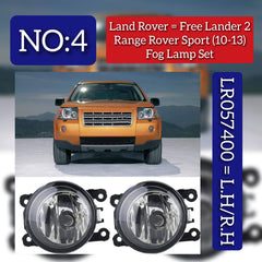 Fog Lamp Fog Light Compatible With LAND ROVER FREELANDER 2 L359 | LR2/RANGE ROVER SPORT I L320 2010-2013 Fog Lamp Fog Light Left & Right LR057400 8321A034 8321A153 8321A429 LR001587 LR057400L MN142091 MN170763 MN170764 MN182283 MN182284 Tag-FO-04