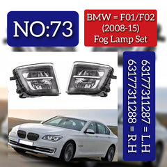 Fog Lamp Fog Light Compatible With BMW 7 Series F01/F02 2008-2015 Fog Lamp Fog Light Left 63177311287 & Right 63177311288 Tag-FO-73