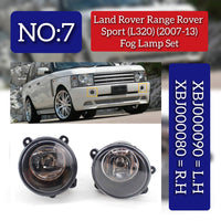 Fog Lamp Fog Light Compatible With LAND ROVER RANGE ROVER Sport L320 2007-2013 Fog Lamp Fog Light Left XBJ000090 & Right XBJ000080 Tag-FO-07