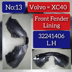 Front Left Fender Liner 32241406 Compatible With VOLVO XC40 Tag-FEV-13