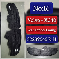 Rear Right Fender Liner 32289666 Compatible With VOLVO XC40 Tag-FEV-16