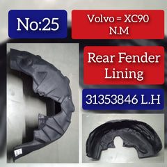 Rear Left Fender Liner 31353846 Compatible With VOLVO XC90 N.M Tag-FEV-25