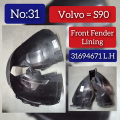 Front Fender Linning Left 32372425 31694671 Compatible With VOLVO S90 (2017-2024) Tag No.31