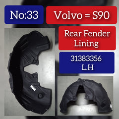 Rear Left Fender Liner 31383356 Compatible With VOLVO S90 Tag-FEV-33