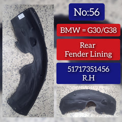 Rear Right Fender Liner 51717351456 Compatible With BMW 5 Series G30 F90 Tag-FE-56