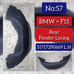 Rear Left Fender Liner 51717290669 Compatible With BMW X5 F15 Tag-FE-57