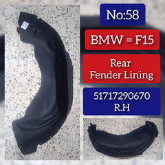 Rear Right Fender Liner 51717290670 Compatible With BMW X5 F15 Tag-FE-58