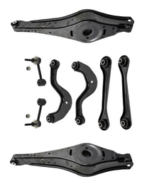Rear Lower Control Arm (Set Of 8) 1K0505465C 1K0505323N 1K0501530B 1K0501529F 1K0505311H Compatible with AUDI A3 Limousine (8VS, 8VM) | A3 / S3 & Q3 (8UB, 8UG) & TT (8J3)