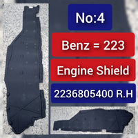 Right Floor Pan Splash Shield 2236805400 Compatible With MERCEDES-BENZ S-CLASS W223 Tag No.4