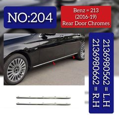 Rear Door Chrome Left 2136980562 & Right 2136980662 Compatible With MERCEDES BENZ E-CLASS W213 2016-2019 Tag No.204