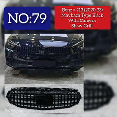 LCI Maybach Black Chrome Show Grill Compatible With Mercedes Benz E-Class W213 (2021-2023) Tag 79
