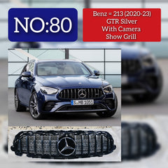 LCI GTR Silver Chrome Show Grill Compatible With Mercedes Benz E-Class W213 (2021-2023) Tag 80