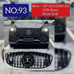 GTR Silver Chrome Show Grill Compatible With Mercedes Benz GLE-Class W167 (2019-2023) Tag 93