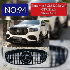 GTR Black Chrome Show Grill Compatible With Mercedes Benz GLE-Class W167 (2019-2023) Tag 94