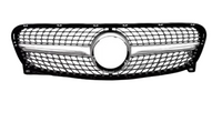 Diamond Silver Chrome Show Grill Compatible With Mercedes Benz GLA-Class W156 (2014-2016) Tag 124