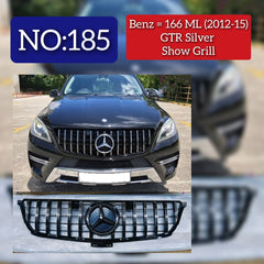 GTR Silver Chrome Show Grill Compatible With  Mercedes  Benz GLS-Class W166 Tag 185