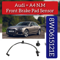 Front Brake Pad Sensor 8W0615121E 4M0615121P Compatible With AUDI A4 B9 (8W2,8WC)| A4| S4 & A5 (F53, F5P)|A5 / S5