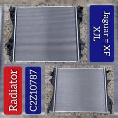 Radiator C2Z10787 Compatible with JAGUAR XF I (X250) & XJ (X351)