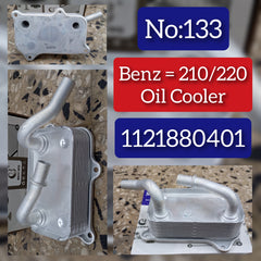Oil Cooler 1121880401 & 1121880301 & 1121880311 Compatible With MERCEDES-BENZ & CLS (C219) & E-CLASS (W210) & E-CLASS (W211) & M-CLASS (W163) Tag No.133