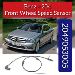 Front Left/Right ABS Wheel Speed Sensor 2049053005 & 2049057902 A2049053005 A2049057902 Compatible With MERCEDES-BENZ & C-CLASS (W204)