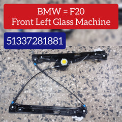 Front Left Glass Machine (Without Motor) 51337281881 Compatible With BMW 1 Series F20