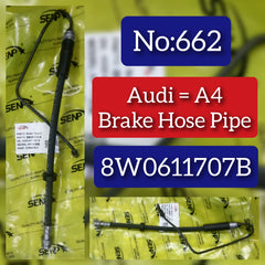 Brake Hose Pipe 8W0611707B Compatible With Audi (A4) Tag No.662