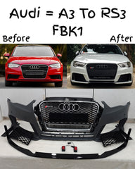 Front Bumper Kit Compatible With Audi A3 To RS 3 {2013-2016} FBK.1