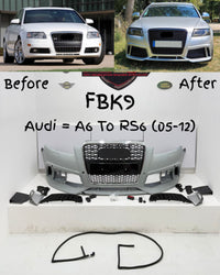 Front Bumper Kit Compatible With Audi A6 B8 To RS6 {2005-2012} FBK.9