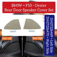 Rear Right Door Speaker Cover Oyster 51427226470 Compatible With BMW 5 Series F10 F11