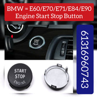 Start&Stop Button Black 61316960743 6131966714 61319154945 BMW E Series E70 E71 E90 E84 E60