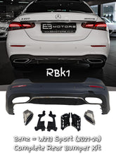 Rear Bumper Kit 2138854305 Compatible With Mercedes Benz E-Class W213 (2021-23) RBK1