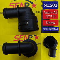 Water Connector 5Q0122291AJ Compatible With Audi G7/A3 Tag No.203