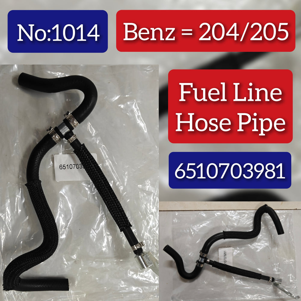 Fuel Line Hose Pipe 6510703981 Compatible With Mercedes Benz W204 W205 Tag No.1014