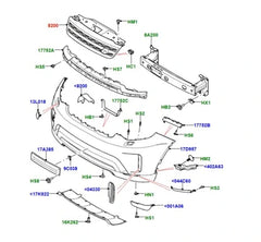 FogLamp Cover Bracket Left LR127531 Right LR127530 Compatible With LAND ROVER DISCOVERY SPORT (L550) Tag No.3101