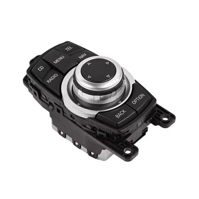 Silver CIC iDrive Multimedia Trims Control Button Cover 65829206446-4 Compatibe With BMW 5 Series F07 F10 & 7 Series (F01 F02 F03 F04) & X3 F25