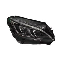 Headlight Headlamp Left A2059067303 & Right A2059067403 A2058203661 (Single Lens) (Without Blaster) Compatible With MERCEDES-BENZ C-CLASS (W205) & C-CLASS Convertible (A205) 2015-2018 Tag No.101
