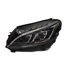 Headlight Headlamp Left A2059067303 & Right A2059067403 A2058203661 (Single Lens) (Without Blaster) Compatible With MERCEDES-BENZ C-CLASS (W205) & C-CLASS Convertible (A205) 2015-2018 Tag No.101