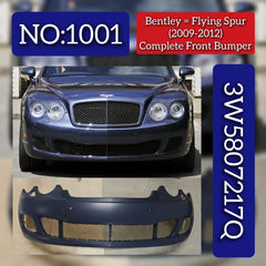 Complete Front Bumper 3W5807217Q Compatible With Bentley Flying Spur (2009-2012) Tag No.1001