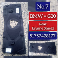 Rear Engine Shield 51757428177 Compatible With BMW 3 Series G20 Tag No.7