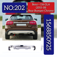 Rear Bumper Chrome 1568850925 Compatible With MERCEDES BENZ GLA-CLASS W156 2015-2018 Tag No.202