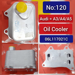 Oil Cooler 06L117021C Compatible With AUDI A3 A4 A6 Q5 Q7 TT & SKODA OCTAVIA III (5E3, NL3, NR3) & VW POLO V (6R1, 6C1) Tag-O-120