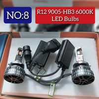 Headlight LED Bulb R12 9005 6000K (Pack of 2) Tag No.8