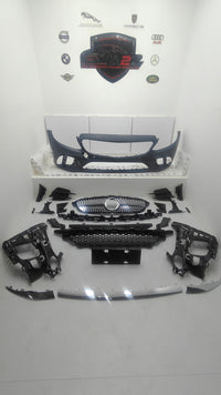 Front Bumper Kit FBK201 2058802305 Compatible With Mercedes Benz W205 (2015-21)