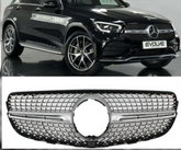 Diamond Silver Chrome Show Grill Compatible With Mercedes Benz GLC X253 (2020-2022) Tag 54