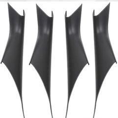 Black Inner Door Handle Covers (Without Leather Set Of 4) Compatible With BMW 5 Series G30 (2017-2025)