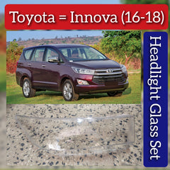 Front Headlight Glass Compatible with Toyota Innova 2016-2018
