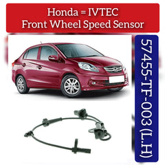 Front Left ABS Wheel Speed Sensor 57455TF003 Compatible With HONDA T5/IVTEC